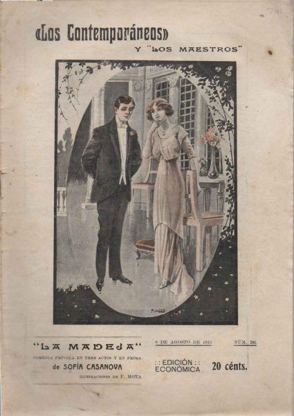 Portada de "La madeja", una comedia publicada en 1913.