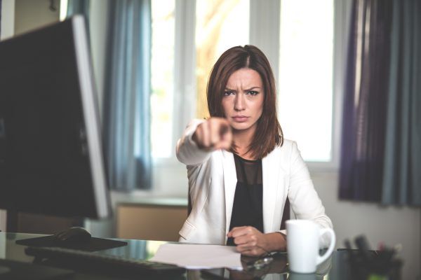 Businesswoman in her office