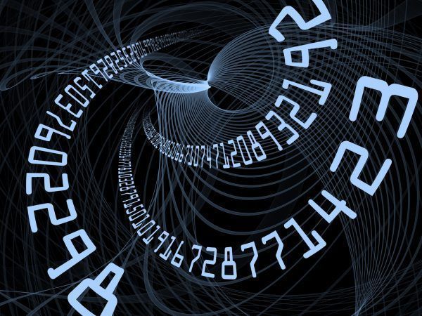 Line and Number series. Arrangement of topological grids and math symbols for use in projects on mathematics, geometry, science and education.