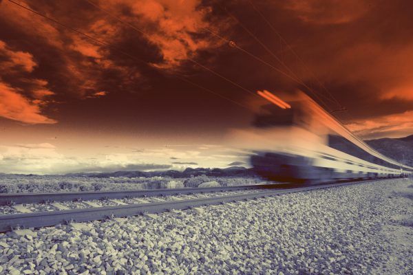 Tren en movimiento