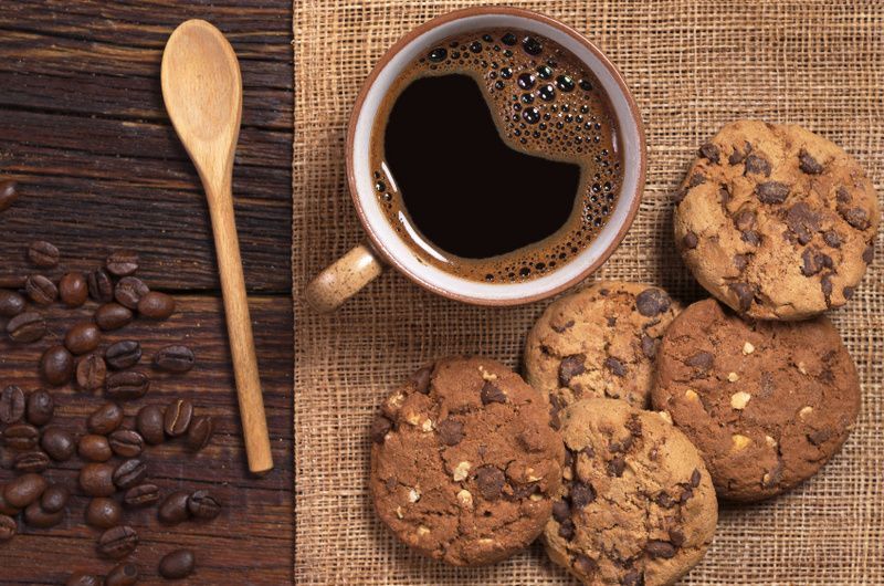 Galletas sanas con los posos del café