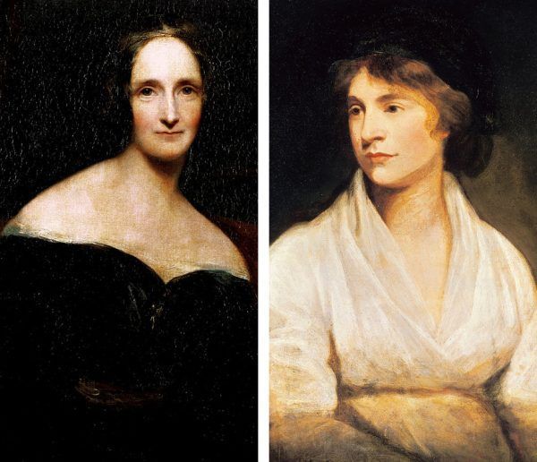 Dos mujeres que reivindicaron la condición femenia y sus derechos, Mary y su madre, Mary Wollstonecraft.