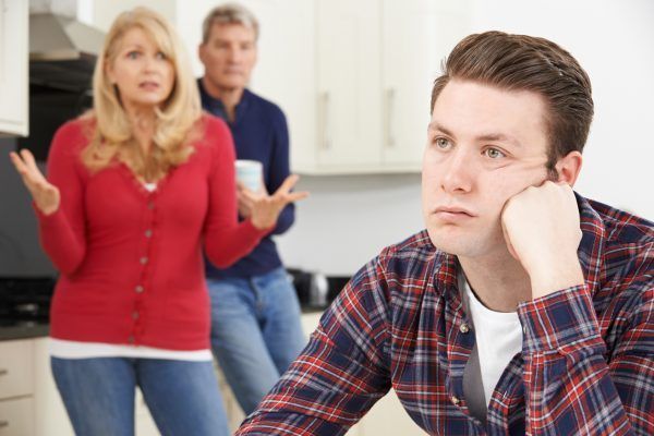 Mature Parents Frustrated With Adult Son Living At Home
