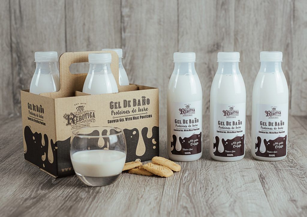 Proteínas de leche para el momento del baño
