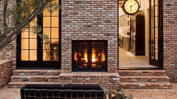 Exterior of patio in Home of Diane Keaton for the book The House That Pinterest Built.