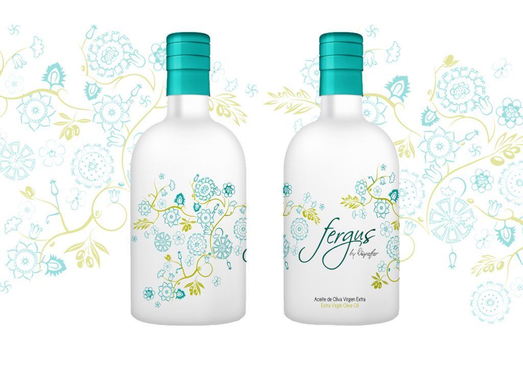 Aceite de oliva con corazón