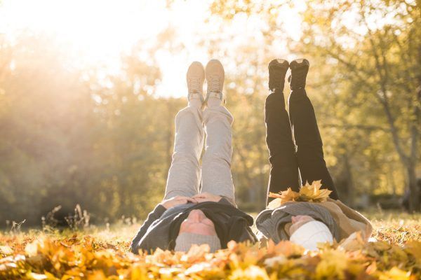 senior couple outdoors