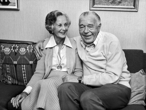 Prince Bertil and his companion Lilian Davies smile on Jan. 13, 1976, shortly before their marriage. Lilian Davies (or Lilian Craig) and Prince BERTIL had shared their life for 30 years, but the prince could not have married her before because his father had asked him to wait for his nephew's marriage, King Carl XVI Gustaf.