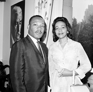 Martin Luther King Jr. and his wife Coretta in December 1964.